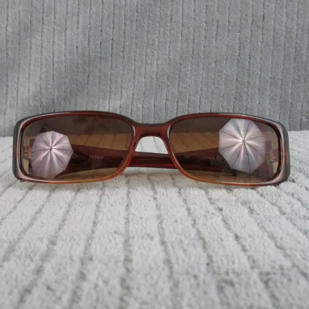 New Divine Eyewear Nice Brown Faded/Amber Gradient Sunglasses Women's NWT
